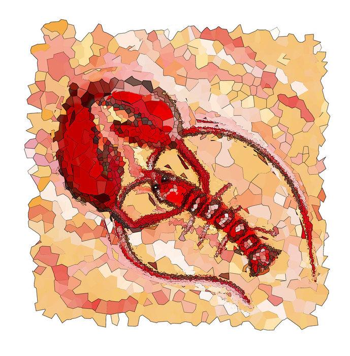рак в виде мозаики