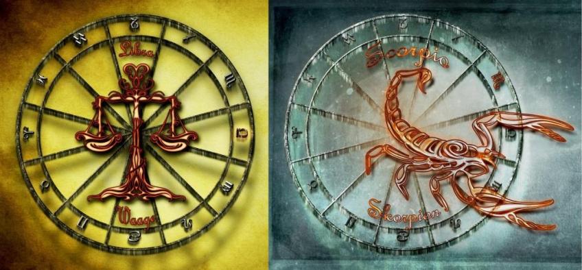весы -скорпион